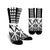 Hawaii Polynesian Kanaka Kakau Crew Socks - Alan Style White - AH Crew Socks White - Polynesian Pride