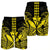 Hawaii Polynesian Kanaka Kakau Men's Shorts - Alan Style Yellow - AH - Polynesian Pride