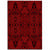 Hawaii Polynesian Lauhala Mix Red Area Rug - AH Luxurious - Polynesian Pride