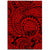 Hawaii Polynesian Maori Lauhala Red Area Rug - AH Luxurious - Polynesian Pride