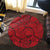 Hawaii Polynesian Maori Lauhala Red Round Carpet - AH - Polynesian Pride