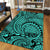 Hawaii Polynesian Maori Lauhala Turquoise Area Rug - AH - Polynesian Pride