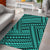 Hawaii Polynesian Nation Turquoise Area Rug - AH - Polynesian Pride