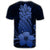 Hawaii Polynesian Pineapple Hibiscus T Shirt Blue - Polynesian Pride