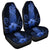 Hawaii Polynesian Pineapple Hibiscus Car Seat Covers - Blue - AH Universal Fit Black - Polynesian Pride