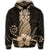 Hawaiian Polynesian Pineapple Hibiscus Hoodie Gold - Polynesian Pride