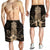 Hawaii Polynesian Pineapple Hibiscus Men's Shorts - Gold - AH - Polynesian Pride