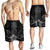 Hawaii Polynesian Pineapple Hibiscus Men's Shorts - Gray - AH - Polynesian Pride