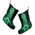 Hawaii Polynesian Pineapple Hibiscus Christmas Stocking - Green - AH - Polynesian Pride