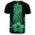 Hawaii Polynesian Pineapple Hibiscus T Shirt Green - Polynesian Pride