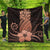 Hawaii Polynesian Pineapple Hibiscus Premium Quilts - Orange - AH Black - Polynesian Pride