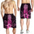 Hawaii Polynesian Pineapple Hibiscus Men's Shorts - Pink - AH - Polynesian Pride