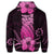 Hawaiian Polynesian Pineapple Hibiscus Hoodie Pink - Polynesian Pride