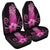 Hawaii Polynesian Pineapple Hibiscus Car Seat Covers - Pink - AH Universal Fit Black - Polynesian Pride