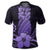 Hawaii Polynesian Pineapple Hibiscus Polo Shirt Purple - Polynesian Pride