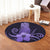 Hawaii Polynesian Pineapple Hibiscus Round Carpet - Purple - AH - Polynesian Pride