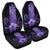 Hawaii Polynesian Pineapple Hibiscus Car Seat Covers - Purple - AH Universal Fit Black - Polynesian Pride