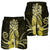 Hawaii Polynesian Pineapple Hibiscus Men's Shorts - Yellow - AH - Polynesian Pride