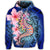 Hawaiian Polynesian Pink Hibiscus Seahorse Hoodie - Polynesian Pride