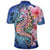 Hawaii Polynesian Pink Hibiscus Seahorse Polo Shirt - Polynesian Pride