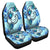 Hawaii Polynesian Plumeria Hibiscus Turtle Car Seat Covers - AH - Jack Style - Blue Universal Fit Black - Polynesian Pride