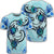 Hawaii Polynesian Plumeria Hibiscus Turtle T Shirt Jack Style Blue Unisex Black - Polynesian Pride