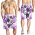 Hawaii Polynesian Plumeria Hibiscus Turtle Men's Shorts - AH - Jack Style - Pink - Polynesian Pride