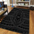 Hawaii Polynesian Seamless Gray Area Rug - AH - Polynesian Pride