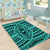 Hawaii Polynesian Seamless Turquoise Area Rug - AH - Polynesian Pride