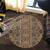 Hawaii Polynesian Symmetry Gold Round Carpet - AH - Polynesian Pride