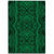 Hawaii Polynesian Symmetry Green Area Rug - AH Luxurious - Polynesian Pride