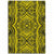 Hawaii Polynesian Symmetry Yellow Area Rug - AH Luxurious - Polynesian Pride