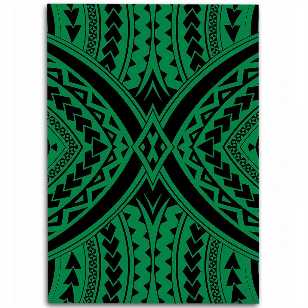 Hawaii Polynesian Tradition Green Area Rug - AH Luxurious - Polynesian Pride