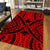 Hawaii Polynesian Tradition Red Area Rug - AH - Polynesian Pride