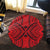 Hawaii Polynesian Tradition Red Round Carpet - AH - Polynesian Pride