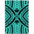 Hawaii Polynesian Tradition Turquoise Area Rug - AH Luxurious - Polynesian Pride