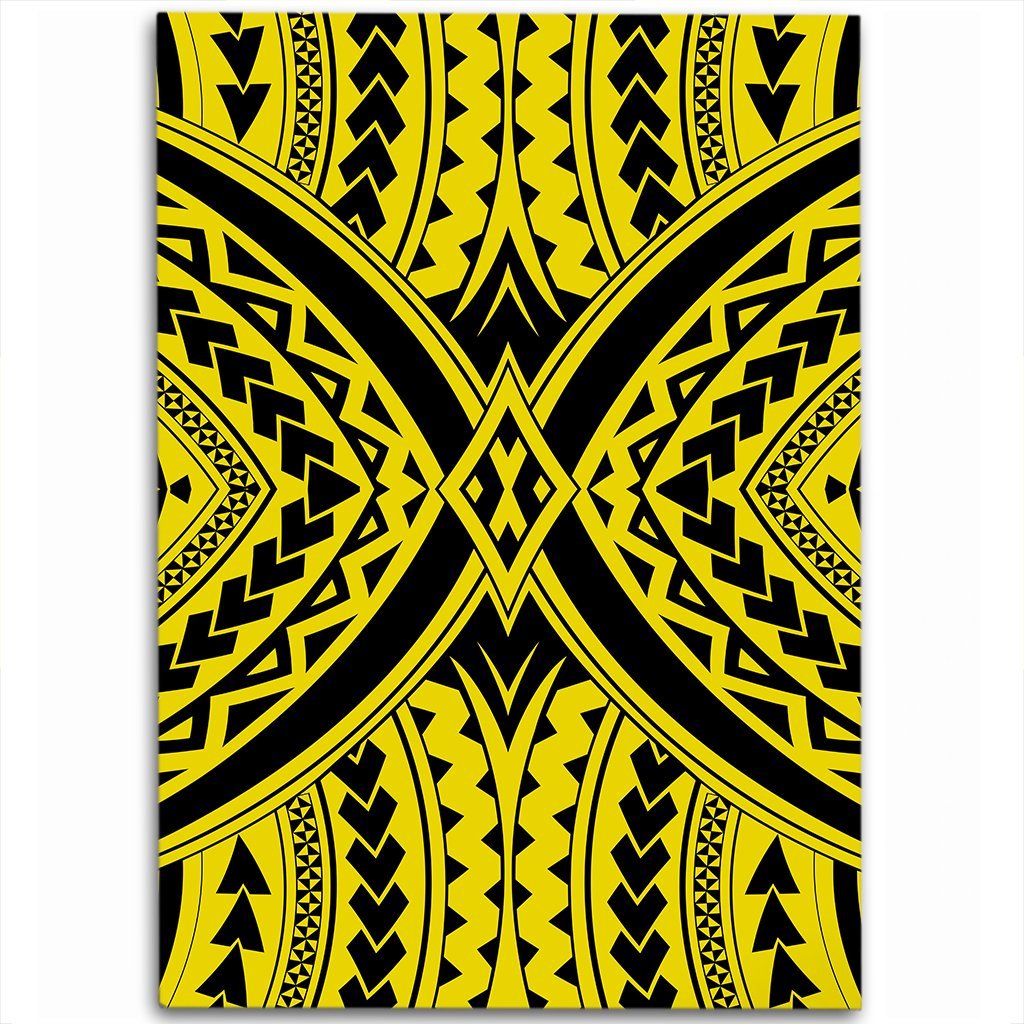 Hawaii Polynesian Tradition Yellow Area Rug - AH Luxurious - Polynesian Pride