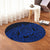 Hawaii Polynesian Turtle Round Carpet - Blue - AH - Polynesian Pride