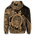 Hawaiian Polynesian Turtle Hoodie Gold - Polynesian Pride