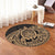 Hawaii Polynesian Turtle Round Carpet - Gold - AH - Polynesian Pride