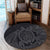 Hawaii Polynesian Turtle Round Carpet - Gray - AH - Polynesian Pride