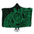 Hawaii Polynesian Turtle Hooded Blanket - Green - AH Hooded Blanket White - Polynesian Pride