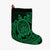 Hawaii Polynesian Turtle Christmas Stocking - Green - AH Christmas Stocking 26 X 42 cm Black - Polynesian Pride