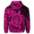 Hawaiian Polynesian Turtle Hoodie Pink - Polynesian Pride