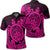 Hawaii Polynesian Turtle Polo Shirt Pink Unisex Black - Polynesian Pride