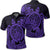 Hawaii Polynesian Turtle Polo Shirt Purple Unisex Black - Polynesian Pride