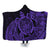 Hawaii Polynesian Turtle Hooded Blanket - Purple - AH Hooded Blanket White - Polynesian Pride