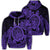 Hawaiian Polynesian Turtle Hoodie Purple Unisex Art - Polynesian Pride