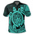 Hawaii Polynesian Turtle Polo Shirt Turquoise - Polynesian Pride