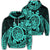 Hawaiian Polynesian Turtle Hoodie Turquoise Unisex Art - Polynesian Pride